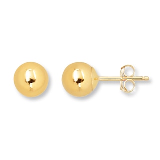 14k Yellow Gold 6 mm Replacement Earring Backs (1 Pair)