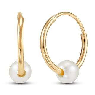 Kiddie Kraft 14K Gold Pearl Earrings - Brombergs