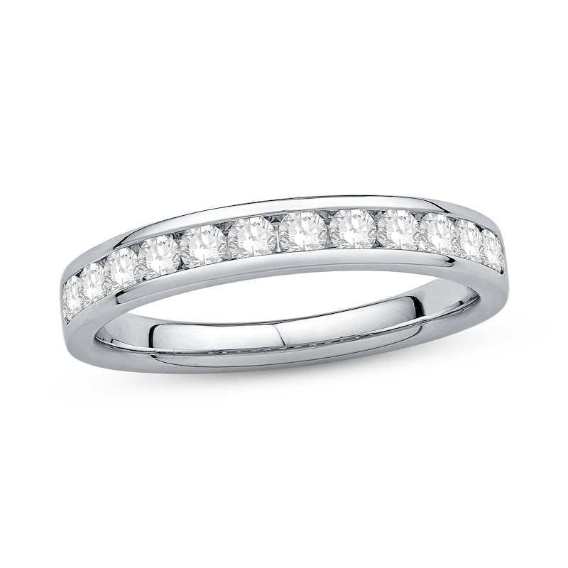 Main Image 1 of Diamond Anniversary Band 1/2 ct tw Round-cut ct tw 18K White Gold