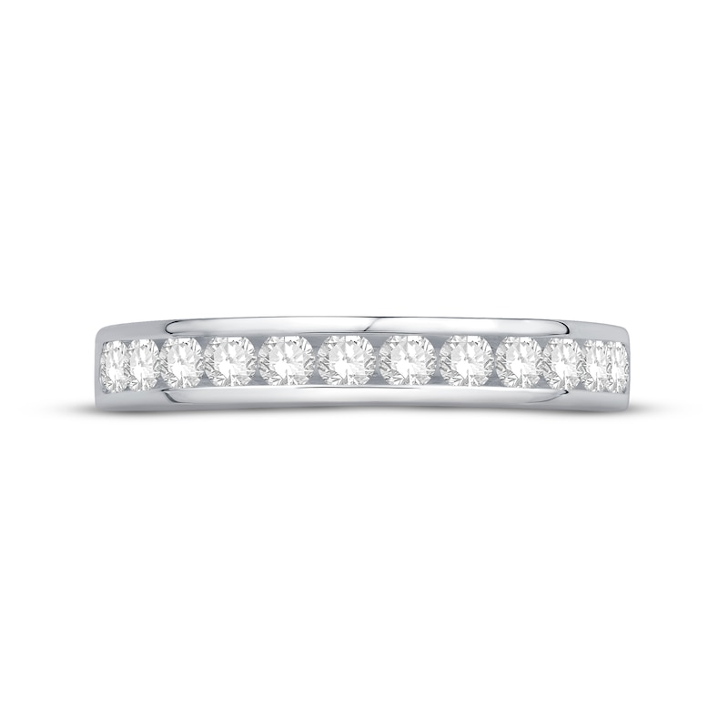 Main Image 2 of Diamond Anniversary Band 1/2 ct tw Round-cut ct tw 18K White Gold