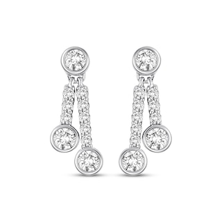 Ever Us Diamond Earrings 3/8 ct tw 14K White Gold