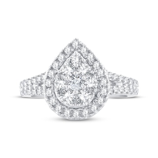 14k White Gold Blue & White Diamond Ladies Fashion Ring - The Showroom On  Union