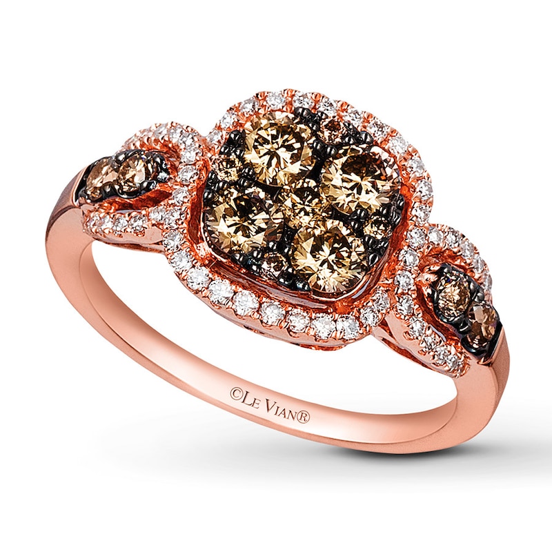 Main Image 1 of Le Vian Chocolate Diamonds 1 ct tw Ring 14K Strawberry Gold