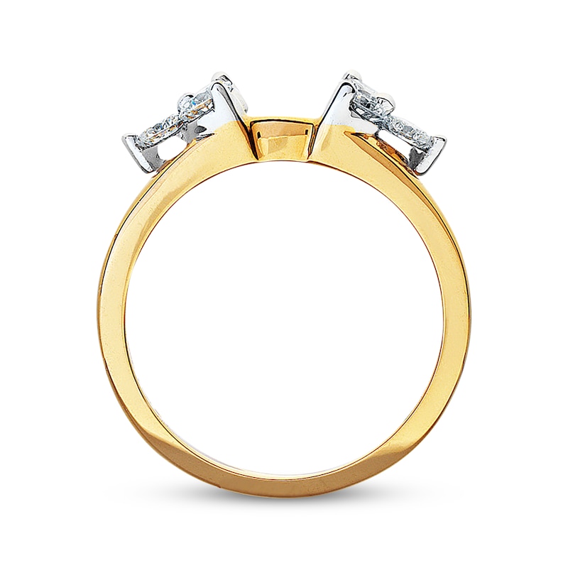 Diamond Enhancer Ring 3/4 ct tw Round-Cut 14K Yellow Gold