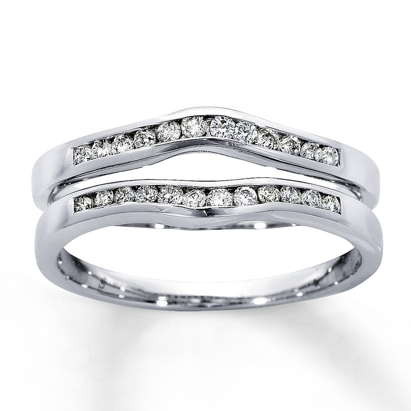 Main Image 1 of Diamond Enhancer Ring 1/4 ct tw Round-cut 14K White Gold