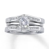 Thumbnail Image 3 of Diamond Enhancer Ring 1/4 ct tw Round-cut 14K White Gold