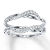 Thumbnail Image 1 of Diamond Enhancer Ring 1/5 ct tw Round-cut 14K White Gold