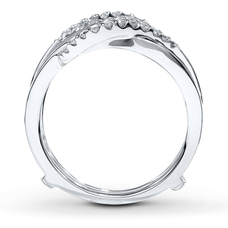 Main Image 2 of Diamond Enhancer Ring 1/5 ct tw Round-cut 14K White Gold