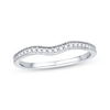 Thumbnail Image 1 of Diamond Wedding Band 1/10 ct tw Round-cut 10K White Gold