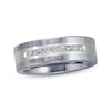 Thumbnail Image 0 of Men's Diamond Wedding Band 1/4 ct tw Round-cut Tungsten Carbide/Sterling Silver Size 10