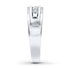 Thumbnail Image 3 of Men's Diamond Band 1/4 ct tw Round-cut 10K White Gold