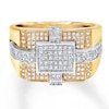 Thumbnail Image 1 of Men's Ring 5/8 ct tw Diamonds 10K Two-Tone Gold