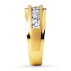 Thumbnail Image 3 of Men's Wedding Band 1 ct tw Diamonds 10K Yellow Gold