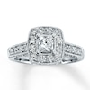 Thumbnail Image 0 of Diamond Engagement Ring 1 ct tw Princess-cut 14K White Gold