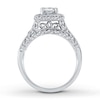 Thumbnail Image 1 of Diamond Engagement Ring 1 ct tw Princess-cut 14K White Gold