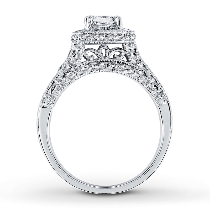 Diamond Engagement Ring 1 ct tw Princess-cut 14K White Gold