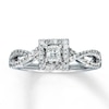 Thumbnail Image 0 of Diamond Engagement Ring 1/2 ct tw Princess-cut 14K White Gold