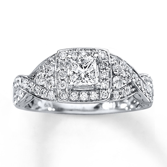 Diamond Engagement Ring 3/4 Carat tw 14K White Gold