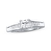 Thumbnail Image 1 of Diamond Engagement Ring 3/4 ct tw Princess-cut 14K White Gold