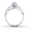 Thumbnail Image 1 of Diamond Engagement Ring 7/8 ct tw Princess-cut 14K White Gold