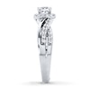 Thumbnail Image 2 of Diamond Engagement Ring 7/8 ct tw Princess-cut 14K White Gold