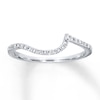 Thumbnail Image 1 of Diamond Wedding Band 1/10 ct tw Round-cut 14K White Gold