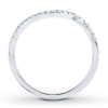 Thumbnail Image 2 of Diamond Wedding Band 1/10 ct tw Round-cut 14K White Gold