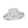 Thumbnail Image 0 of Multi-Diamond Engagement Ring 1 ct tw Princess-cut 14K White Gold