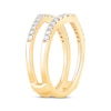 Thumbnail Image 2 of Round-Cut Diamond Curved Enhancer Ring 1/2 ct tw 14K Yellow Gold