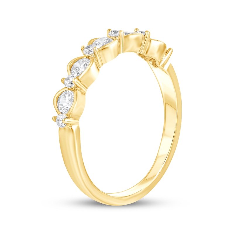 Main Image 2 of Diamond Anniversary Band 1/2 ct tw 14K Yellow Gold