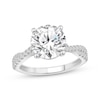 Thumbnail Image 1 of Lab-Grown Diamonds by KAY Round-Cut Twist Shank Engagement Ring 3-1/4 ct tw 14K White Gold