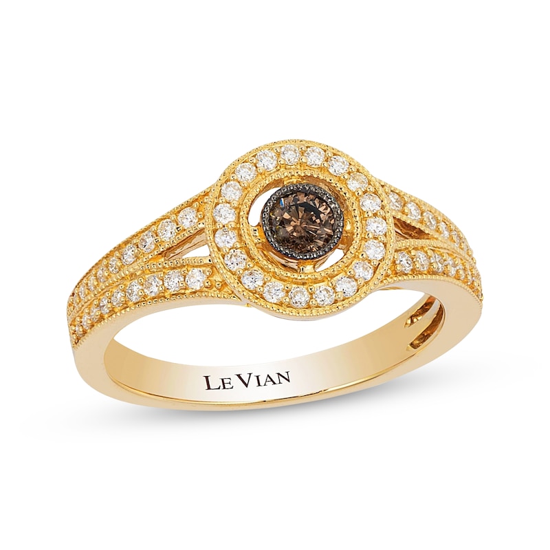 Main Image 1 of Le Vian Diamond Ring 3/8 ct tw 14K Honey Gold