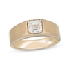 Thumbnail Image 1 of Men's Neil Lane Artistry Square Emerald-Cut Lab-Grown Diamond Solitaire Wedding Band 1-1/2 ct tw 14K Yellow Gold (F/VS2)