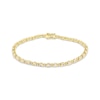 Thumbnail Image 1 of Baguette & Round-Cut Diamond Bracelet 3 ct tw 14K Yellow Gold 7&quot;