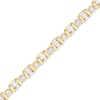 Thumbnail Image 2 of Baguette & Round-Cut Diamond Bracelet 3 ct tw 14K Yellow Gold 7&quot;