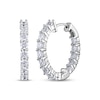 Thumbnail Image 1 of Diamond Inside-Out Hoop Earrings 2 ct tw 14K White Gold