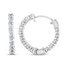 Thumbnail Image 3 of Diamond Inside-Out Hoop Earrings 2 ct tw 14K White Gold