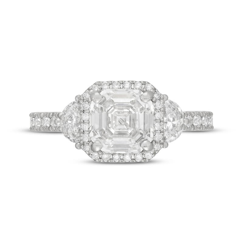 Neil Lane Artistry Heritage Square Emerald-Cut Lab-Created Diamond Engagement Ring 3 ct tw Platinum