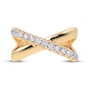 Thumbnail Image 3 of Diamond Crisscross Orbit Ring 1/2 ct tw 14K Yellow Gold