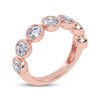 Thumbnail Image 2 of Lab-Grown Diamonds by KAY Seven-Stone Bezel-Set Anniversary Ring 2 ct tw 14K Rose Gold