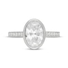 Thumbnail Image 3 of Neil Lane Artistry Oval-Cut Lab-Grown Diamond Bezel-Set Engagement Ring 2-1/2 ct tw 14K White Gold