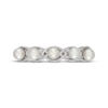 Thumbnail Image 3 of Neil Lane Cultured Akoya Pearl & Diamond Anniversary Ring 1/10 ct tw 14K White Gold