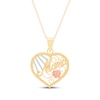 Thumbnail Image 1 of &quot;Mama&quot; Heart Necklace 14K Two-Tone Gold 18&quot;