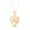 Thumbnail Image 2 of &quot;Mama&quot; Heart Necklace 14K Two-Tone Gold 18&quot;