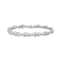 Diamond Bracelet 1/10 ct tw Round-cut Sterling Silver