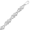 Thumbnail Image 2 of Diamond Bracelet 1/10 ct tw Round-cut Sterling Silver