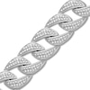 Thumbnail Image 2 of Men's Diamond Bracelet 1 ct tw Sterling Silver 8.5&quot;