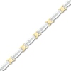 Thumbnail Image 0 of Diamond Bracelet 1/6 ct tw 10K Yellow Gold/Sterling Silver 7.25"