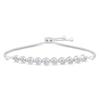 Thumbnail Image 1 of Diamond Bolo Bracelet 1/2 ct tw 10K White Gold 9.5&quot;