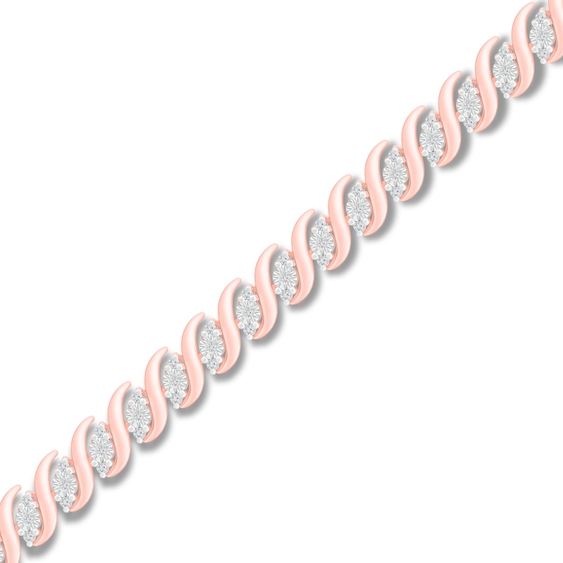 Main Image 1 of Diamond Bracelet 5/8 ct tw 10K Rose Gold 7.25&quot;